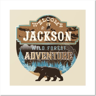 Welcome to Jackson Wyoming Adventure Lovers Posters and Art